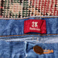Wrangler W38 L34 Straight Leg Relaxed Fit Blue Denim Jeans