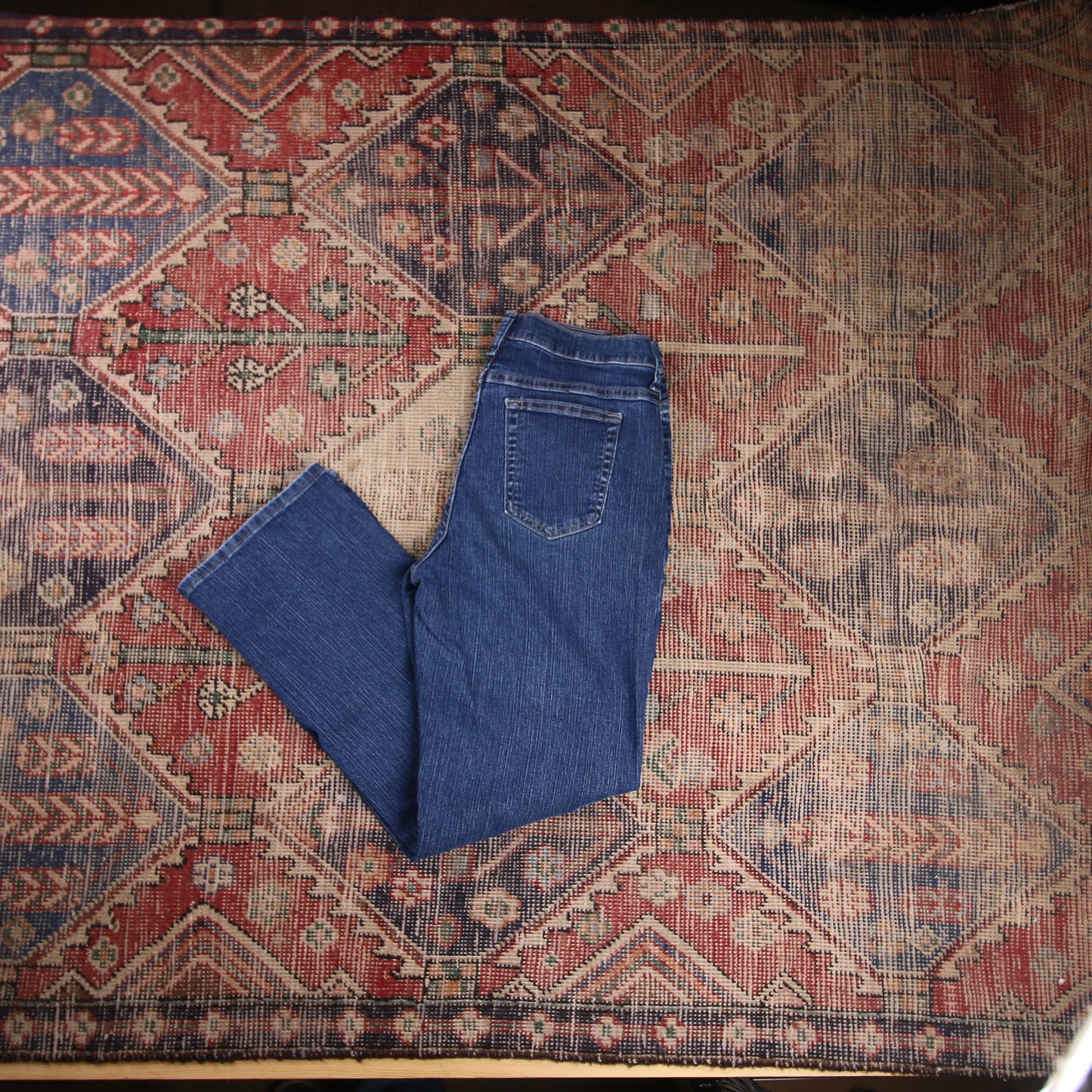 Lee W32 L28 Straight Leg Blue Denim Jeans