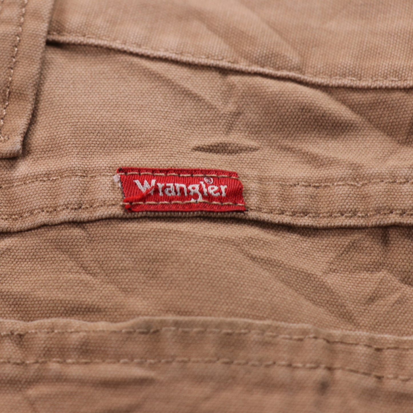 Wrangler W40 L30 Carpenter Beige Cotton Blend Trousers