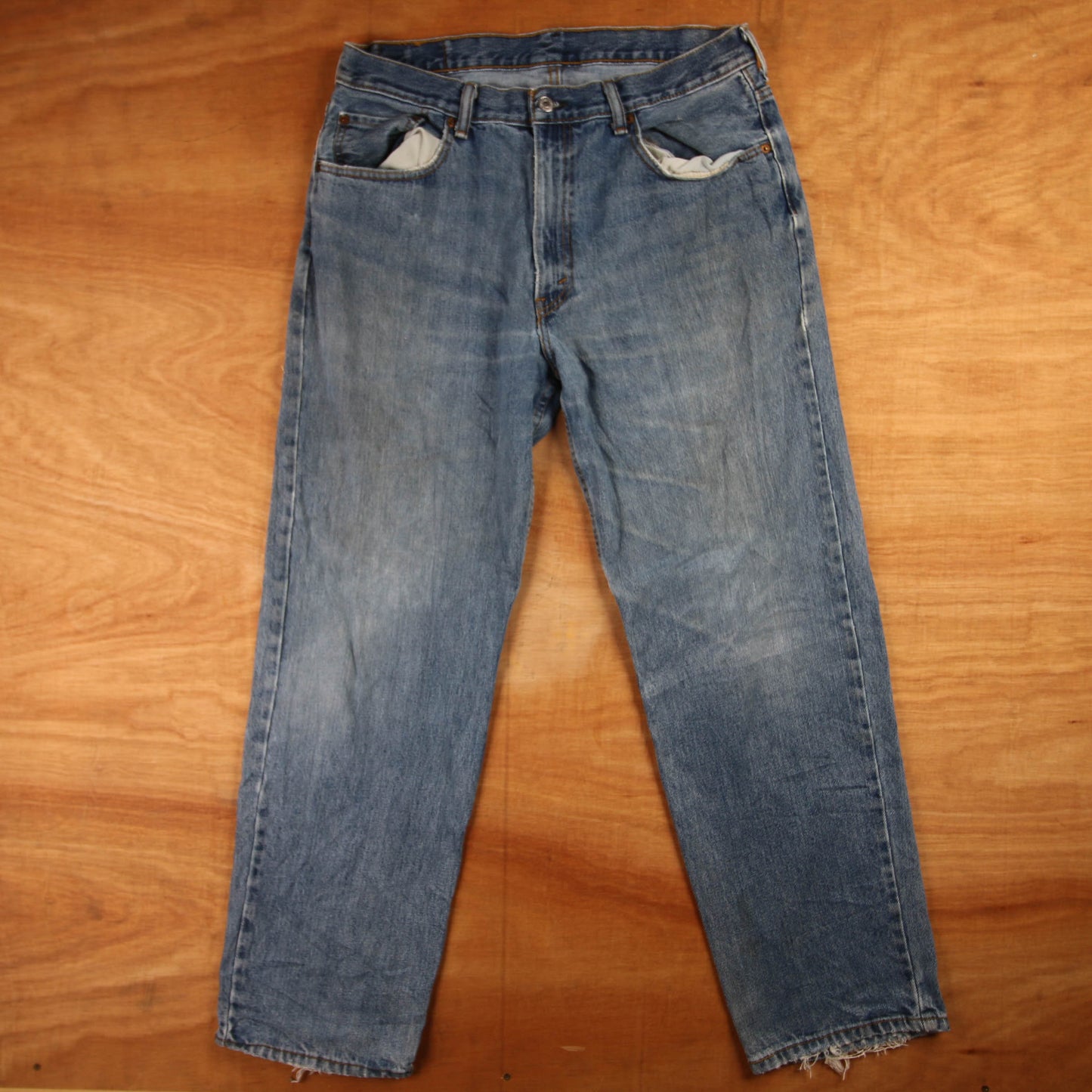 Levi's 550 Red Tab W36 L30 Tapered Leg Relaxed Fit Blue Denim Jeans