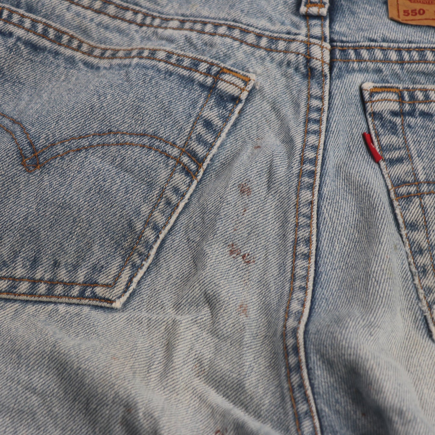 Levi's 550 W30 L35 Tapered Leg Relaxed Fit Blue Denim Jeans