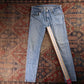 Levi's 512 Orange Tab W24 L30 Tapered Leg Slim Fit Blue Denim Jeans