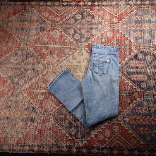 Lee W30 L30 Straight Leg Blue Denim Jeans