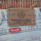 Wrangler W36 L28 Straight Leg Relaxed Fit Blue Denim Jeans