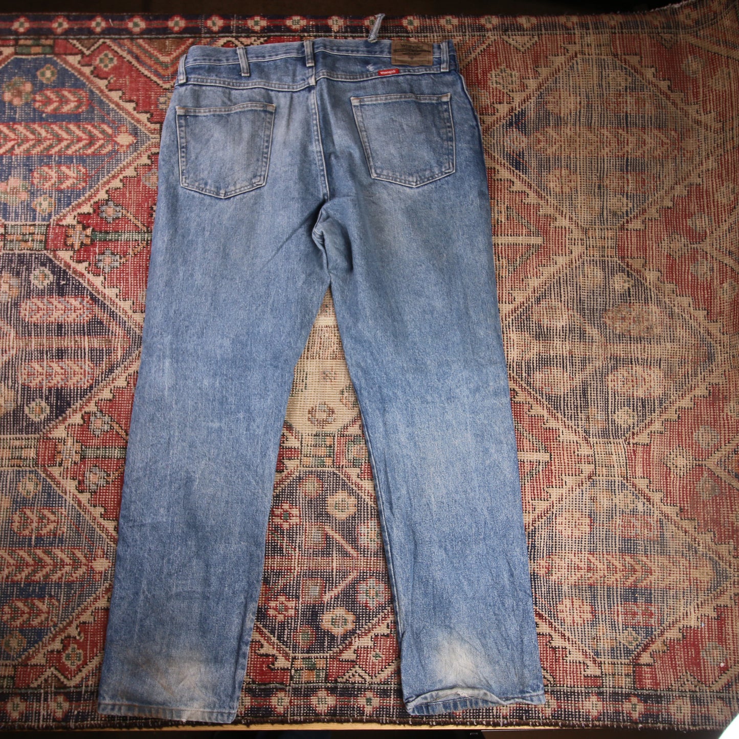 Wrangler W40 L31 Straight Leg Blue Denim Jeans