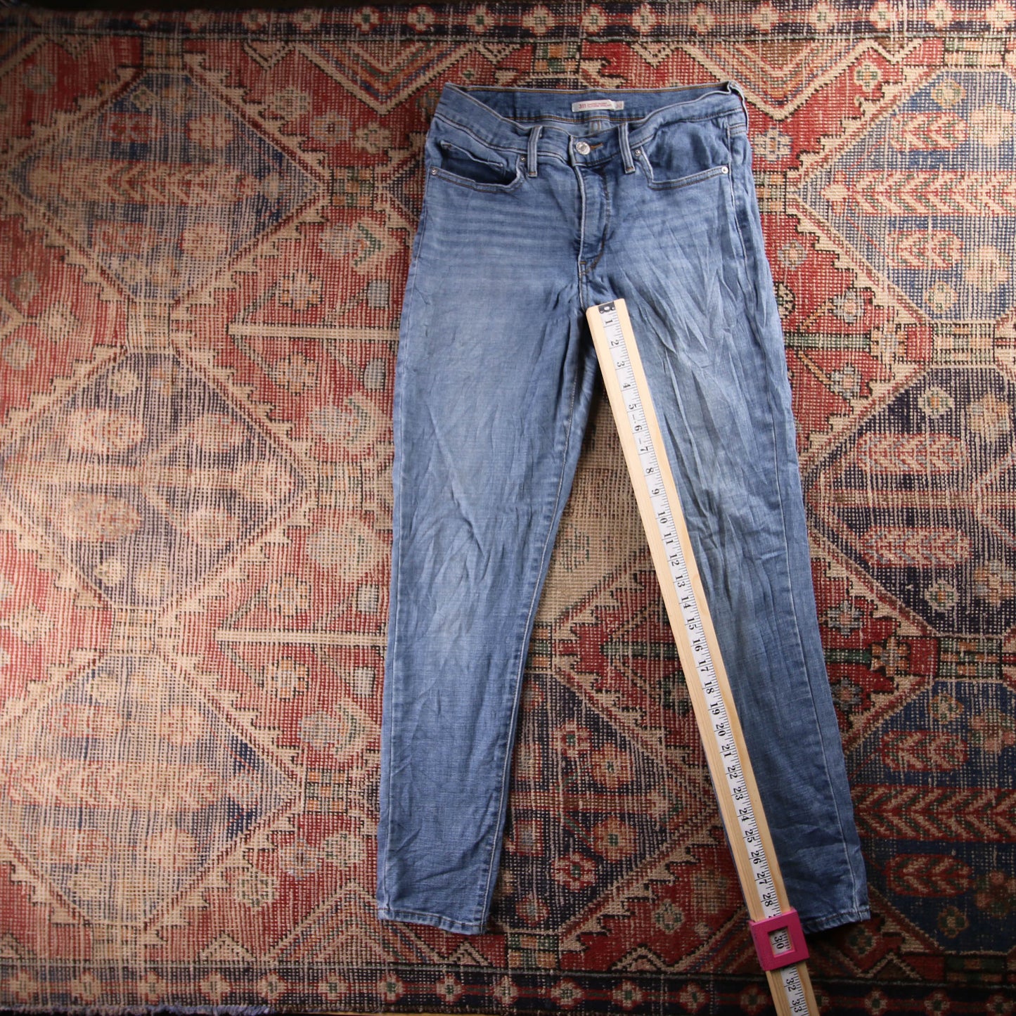 Levi's 311 Red Tab W30 L30 Skinny Blue Denim Jeans