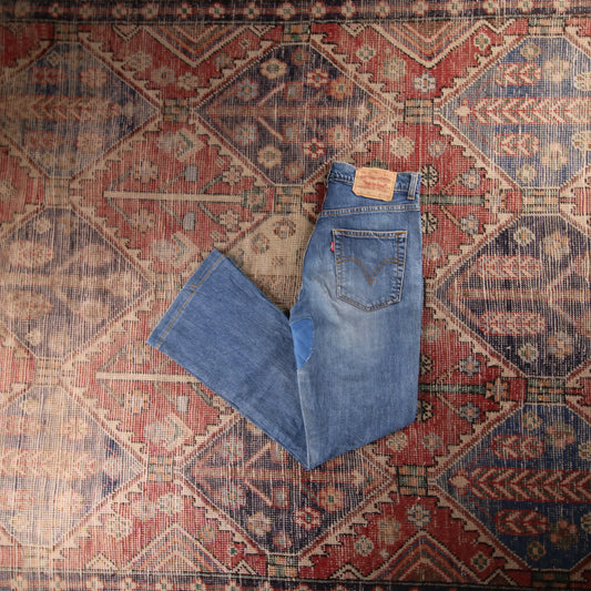 Levi's 505 Red Tab W34 L28 Straight Leg Regular Fit Blue Denim Jeans