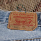 Levi's 550 W28 L30 Tapered Leg Relaxed Fit Blue Denim Jeans