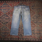 Levi's 527 W36 L24 Bootcut Distressed Style Blue Denim Jeans