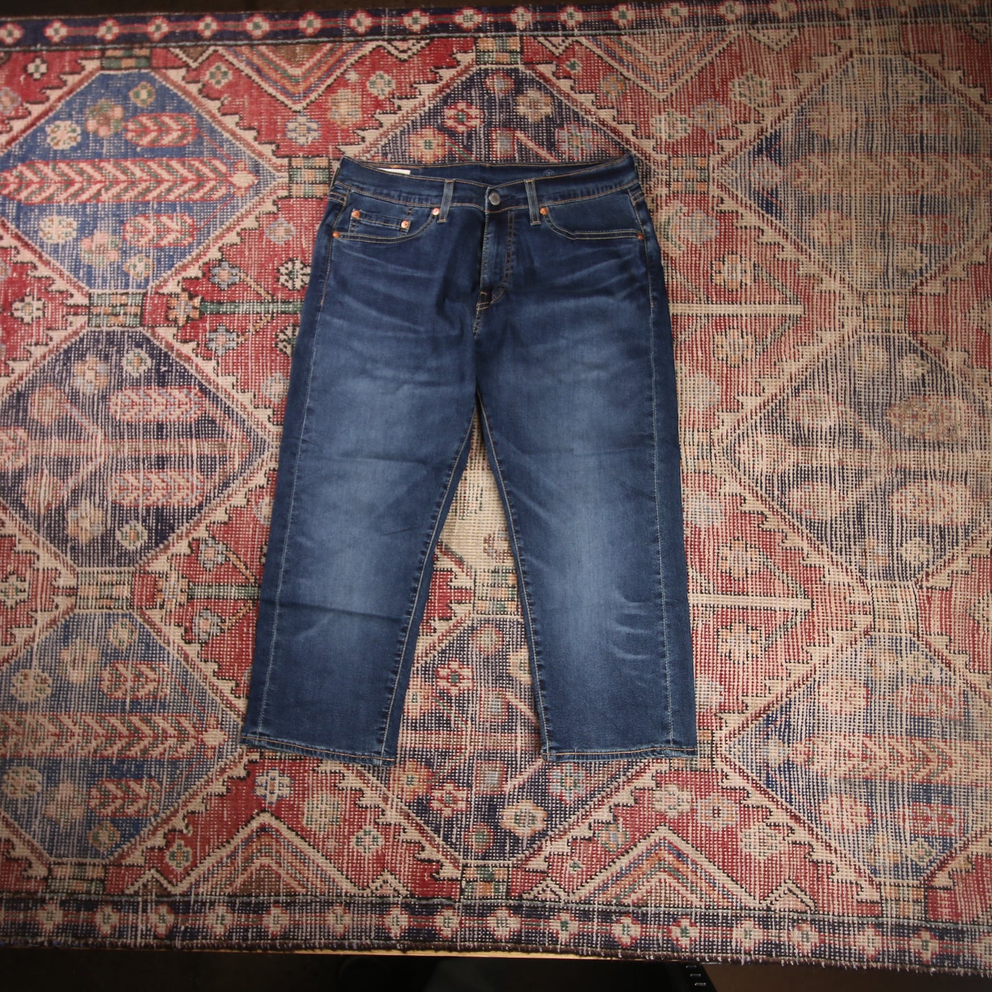 Levi's 505 W32 L20 Straight Leg Regular Fit Blue Denim Jeans