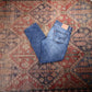 Levi's W34 L29 Straight Leg Classic Ripped Style Blue Denim Jeans