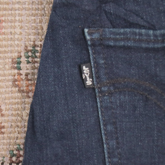 Levi's W30 L26 Straight Black Denim Jeans