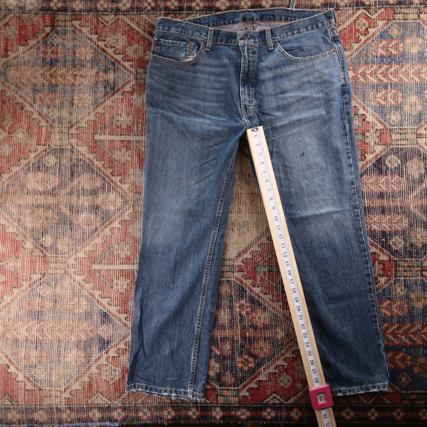 Levi's 559 Red Tab W40 L30 Straight Leg Relaxed Fit Blue Denim Jeans