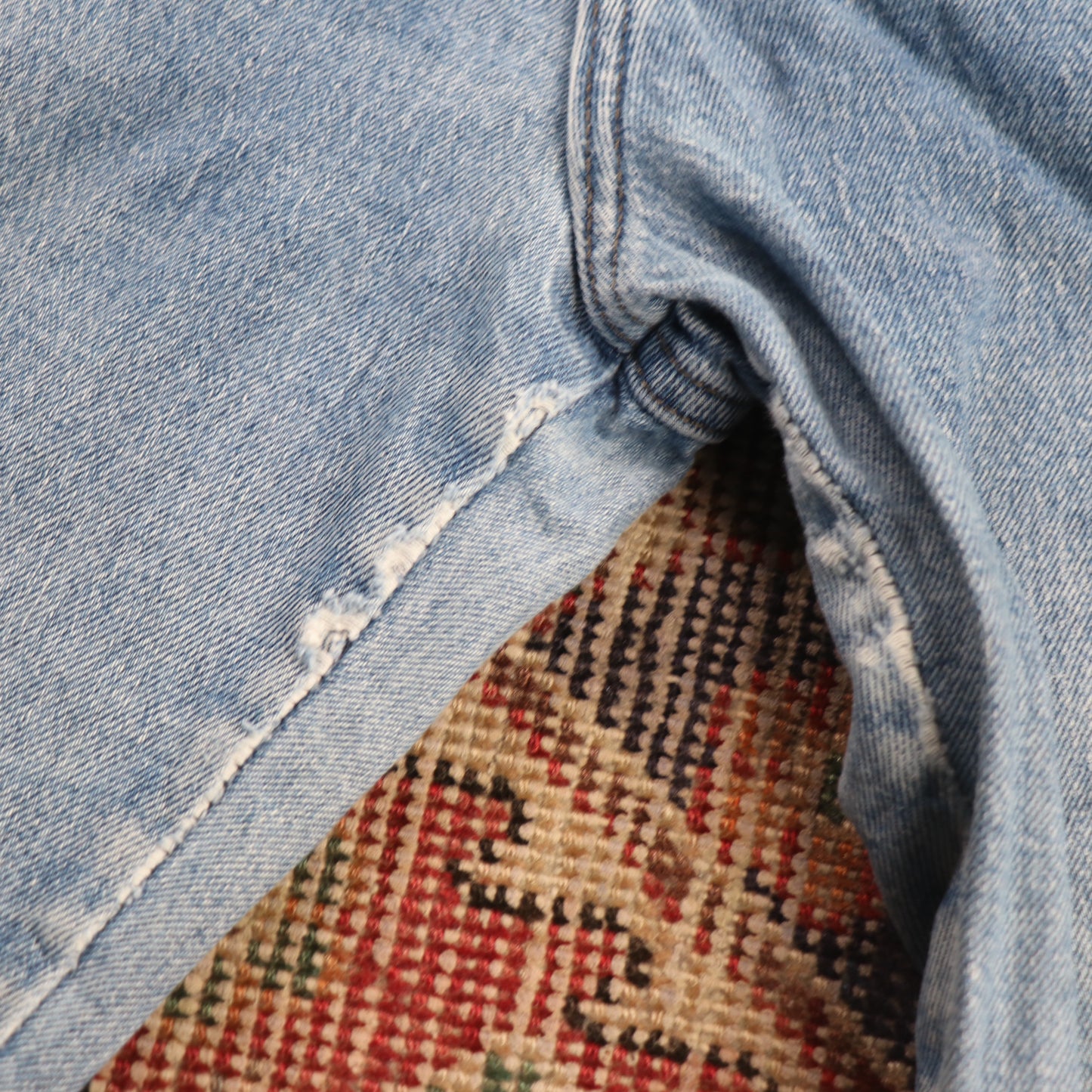 Lee W26 L30 Tapered Leg Loose Fit Blue Denim Jeans