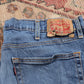 Levi's W38 L32 Straight Leg Blue Denim Jeans