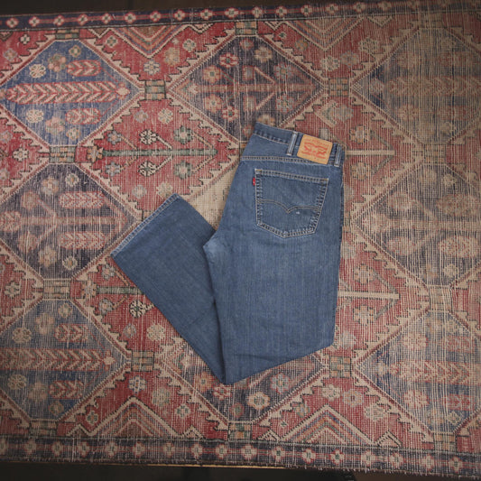 Levi's 559 W40 L31 Straight Leg Relaxed Fit Blue Denim Jeans