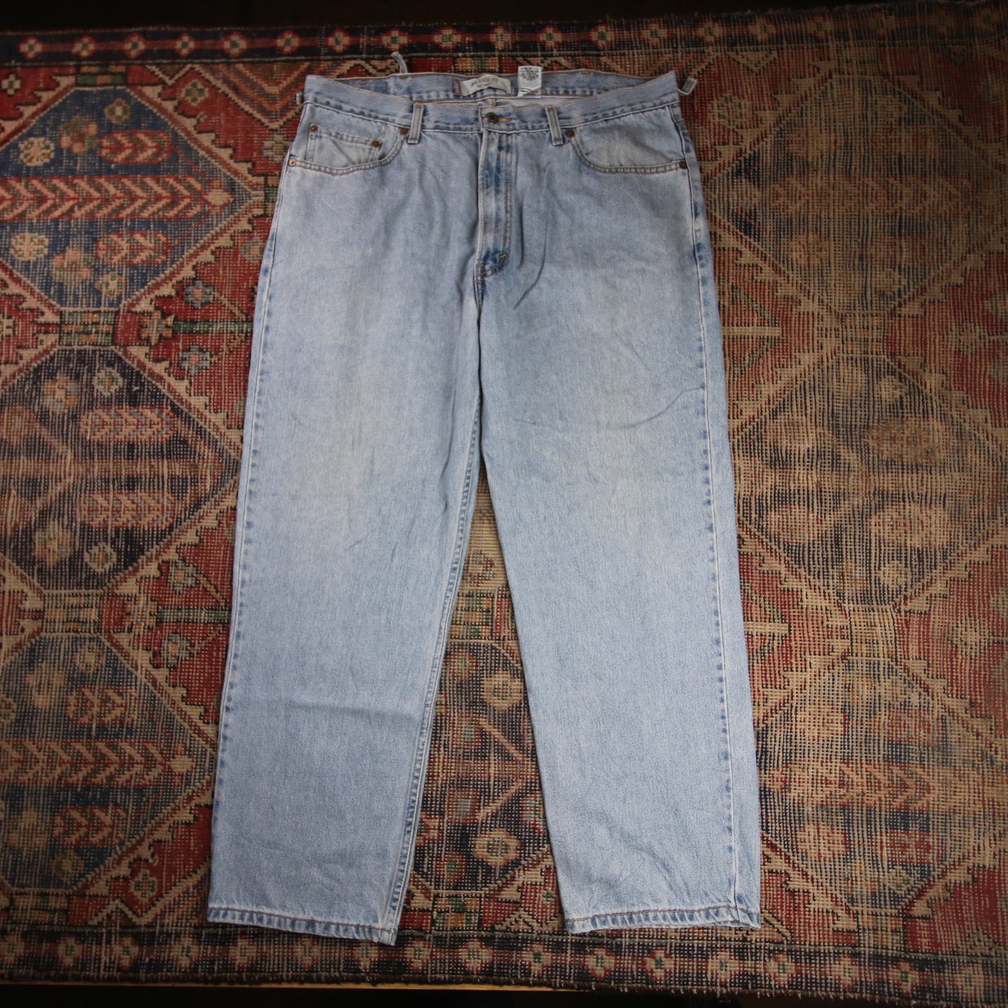 Levi's 550 W38 L28 Tapered Leg Relaxed Fit Blue Denim Jeans