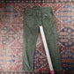 Levi's 511 W34 L28 Slim Fit Green Corduroy Jeans