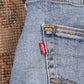 Levi's W32 L31 Straight Leg Classic Ripped Style Blue Denim Jeans