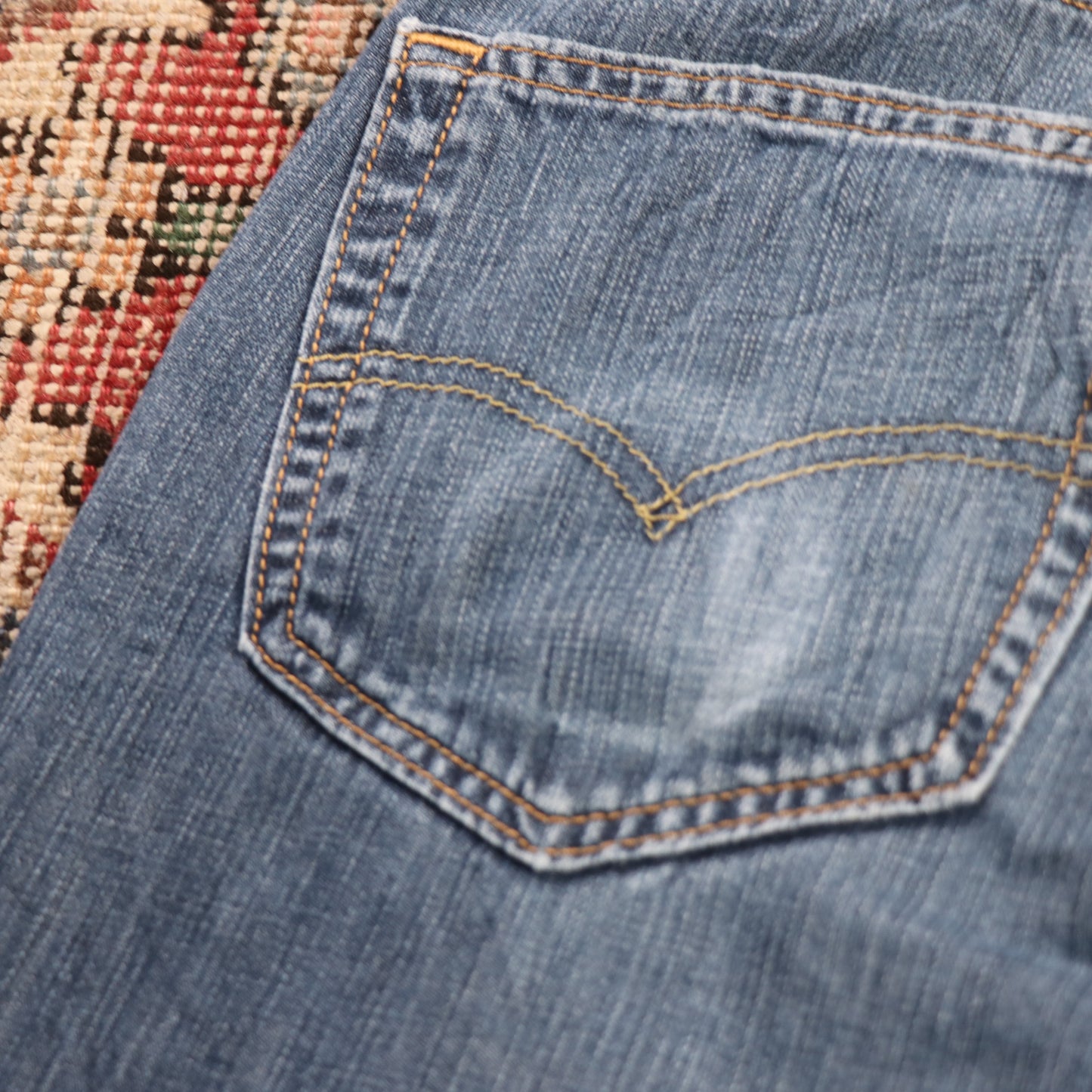 Levi's 505 W36 L30 Straight Leg Regular Fit Blue Denim Jeans