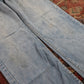 Lee W34 L28 Straight Leg Relaxed Fit Blue Denim Jeans