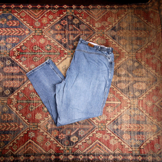 Lee W44 L29 Straight Leg Loose Fit Blue Denim Jeans
