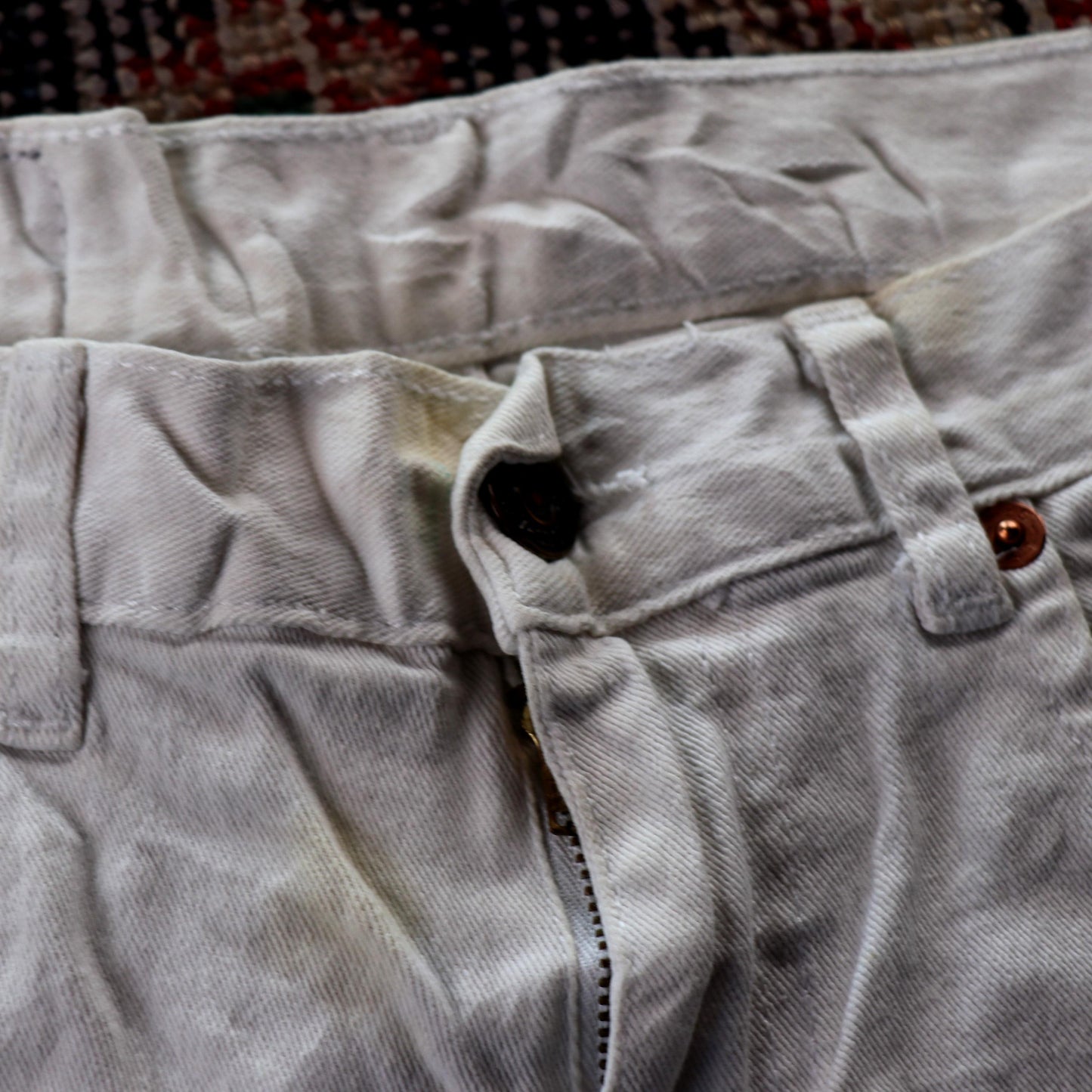 Levi's W32 L24 Skinny White Denim Jeans