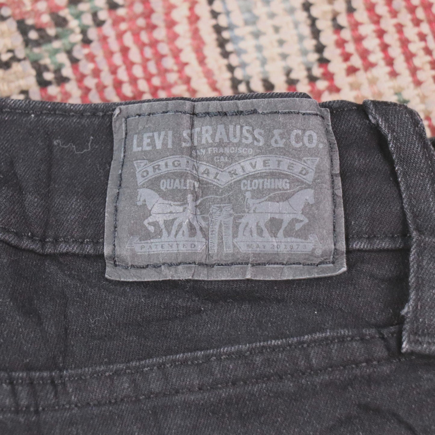 Levi's W30 L27 Skinny Black Denim Jeans