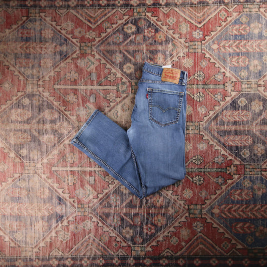 Levi's 505 Red Tab W32 L28 Straight Leg Regular Fit Blue Denim Jeans