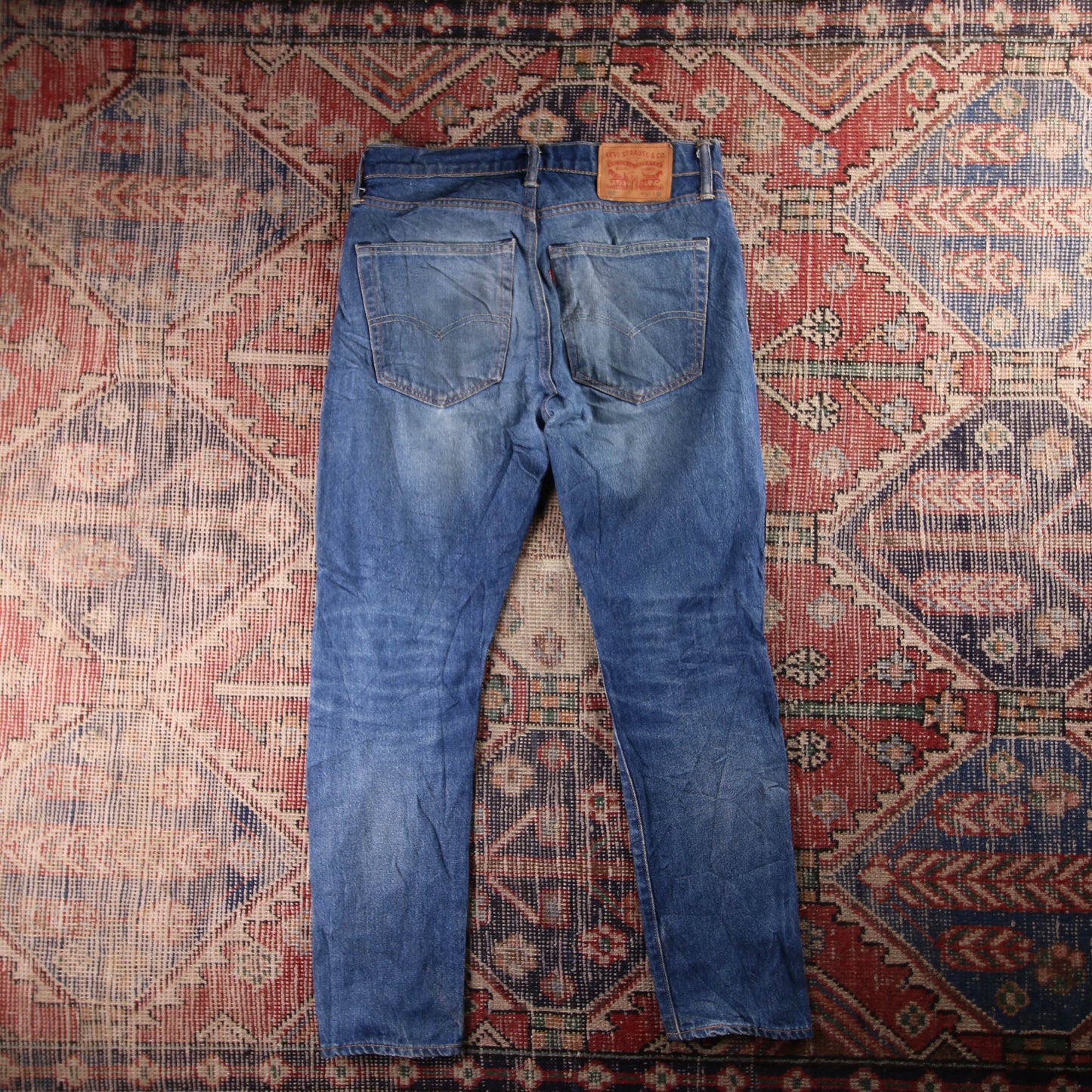 Levi's 512 Red Tab W30 L28 Tapered Leg Slim Fit Blue Denim Jeans