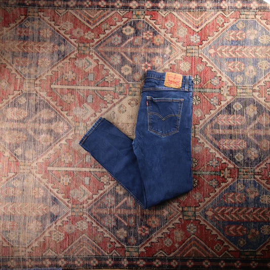 Levi's 502 Red Tab W32 L29 Tapered Leg Regular Fit Blue Denim Jeans