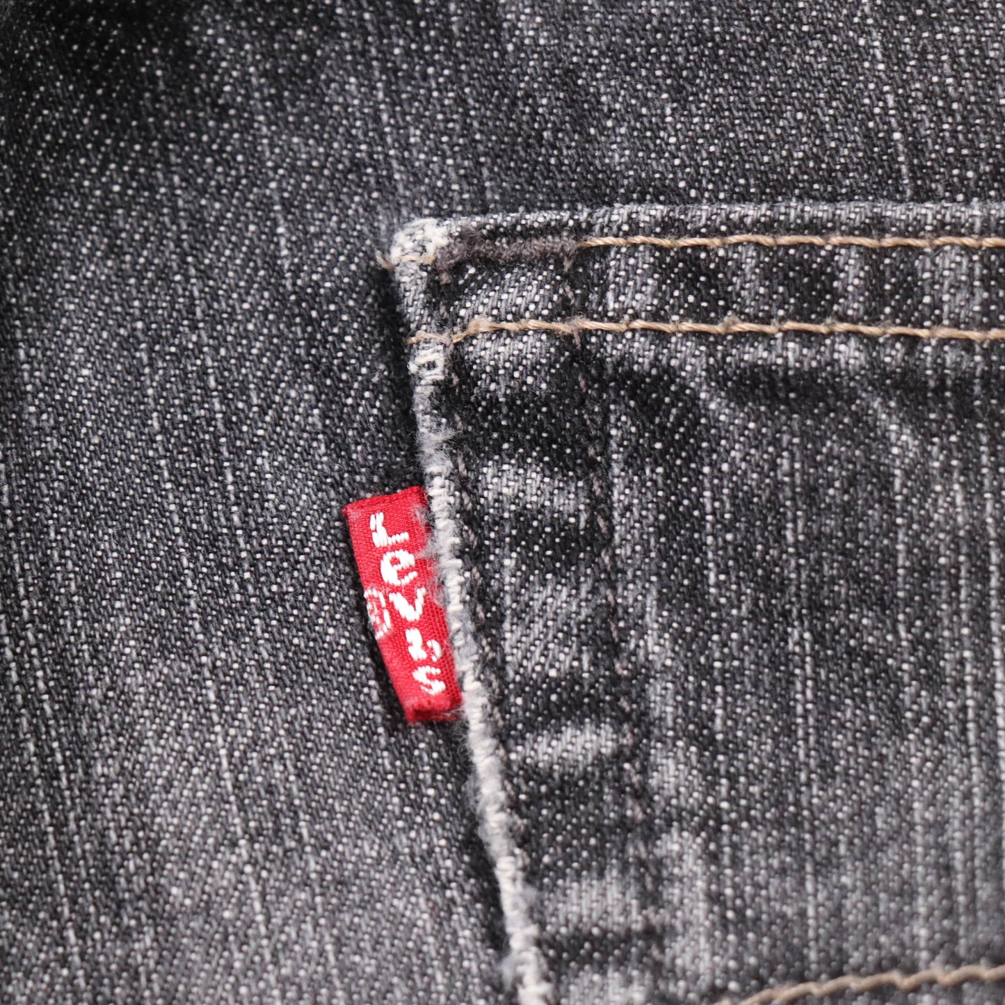 Levi's 514 Red Tab W34 L31 Straight Leg Grey Denim Jeans