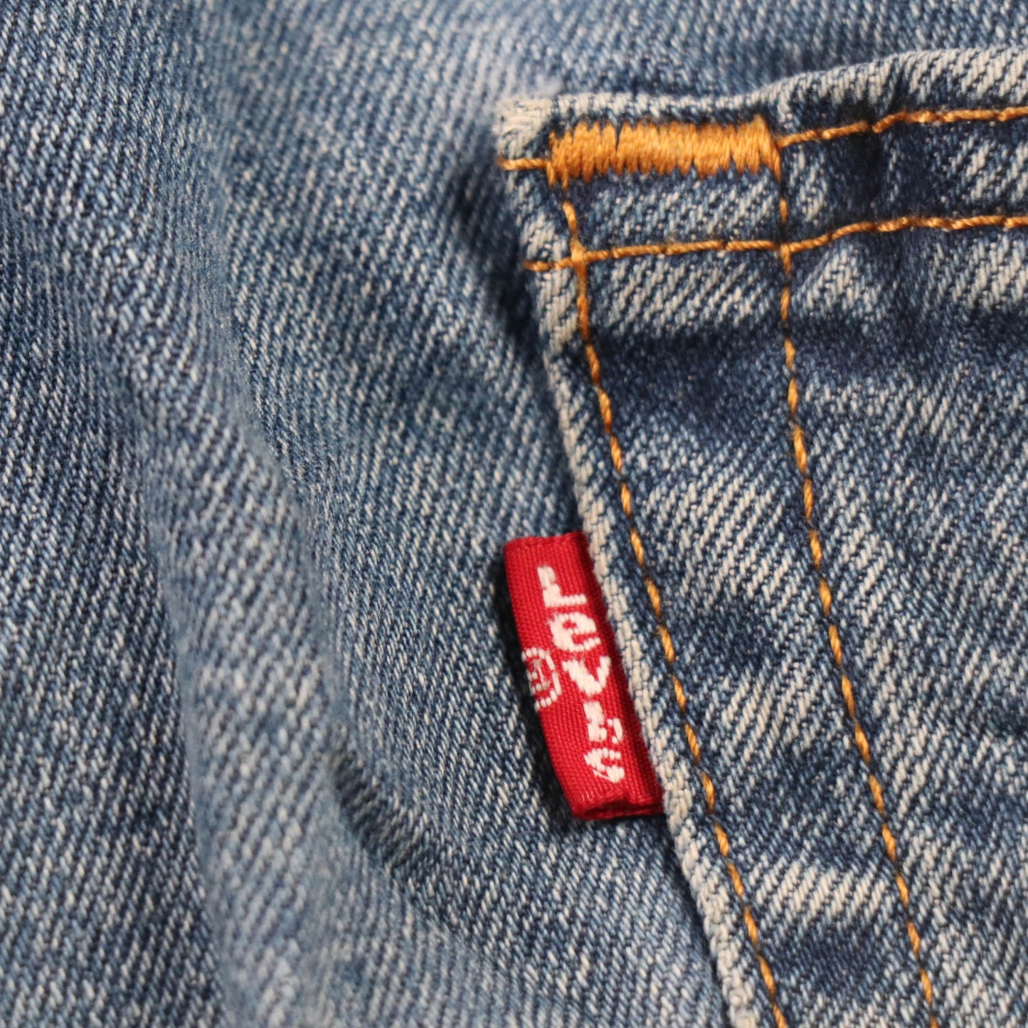 Levi's 505 Red Tab W34 L29 Straight Leg Regular Fit Blue Denim Jeans