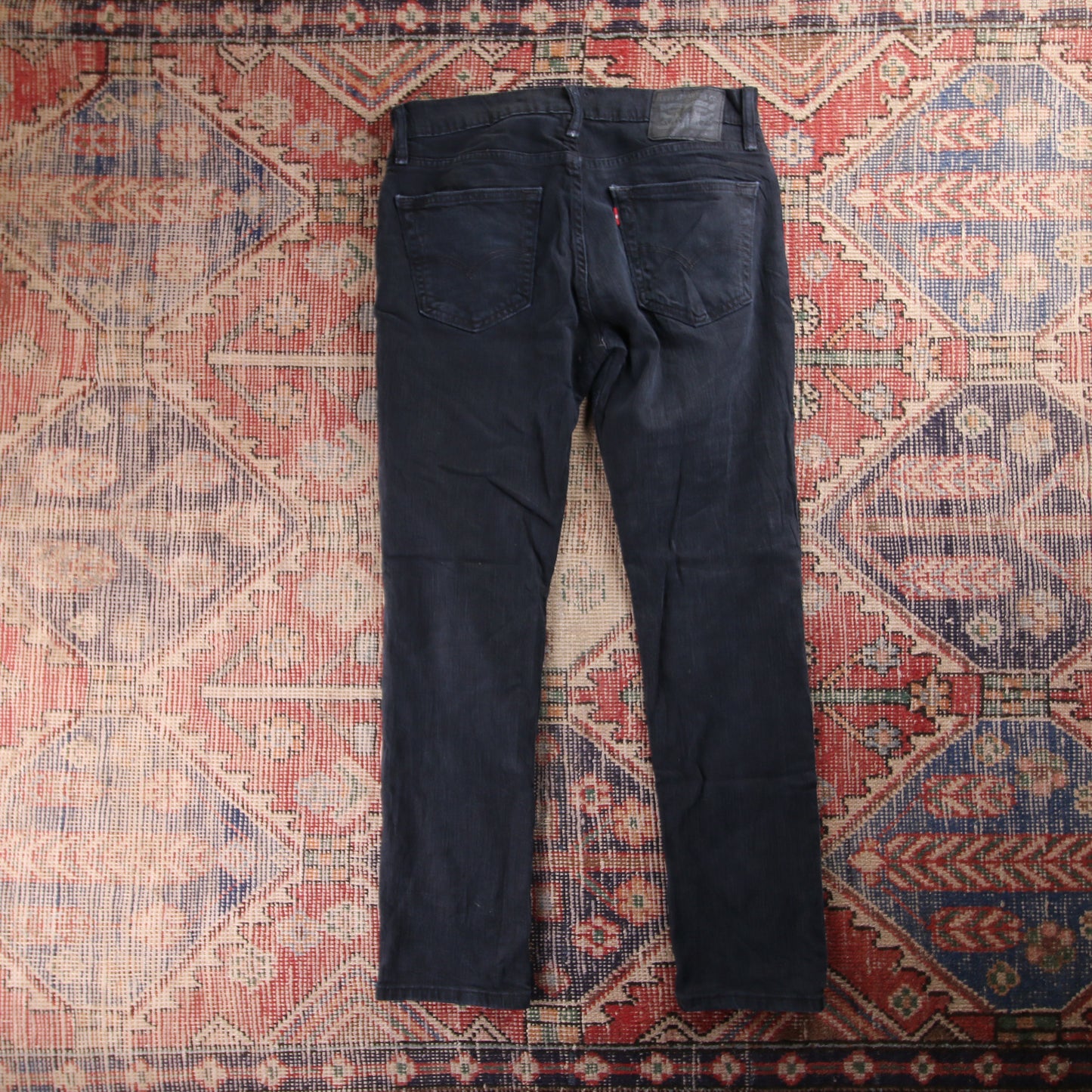 Levi's 511 Red Tab W32 L29 Slim Fit Black Denim Jeans