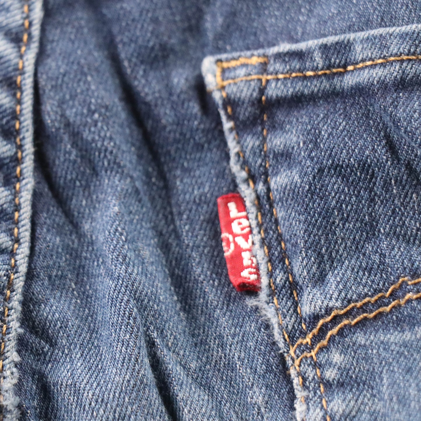 Levi's 711 Red Tab W26 L28 Skinny Blue Denim Jeans
