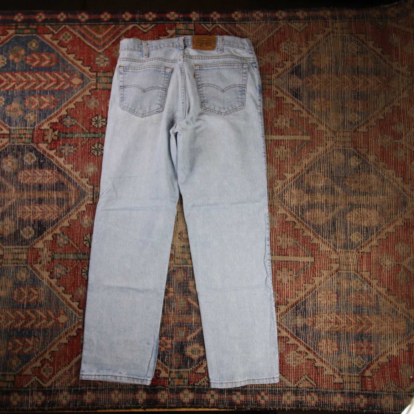 Levi's 540 Orange Tab W34 L29 Relaxed Fit Blue Denim Jeans