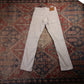 Levi's 511 W26 L27 Slim Fit White Corduroy Trousers