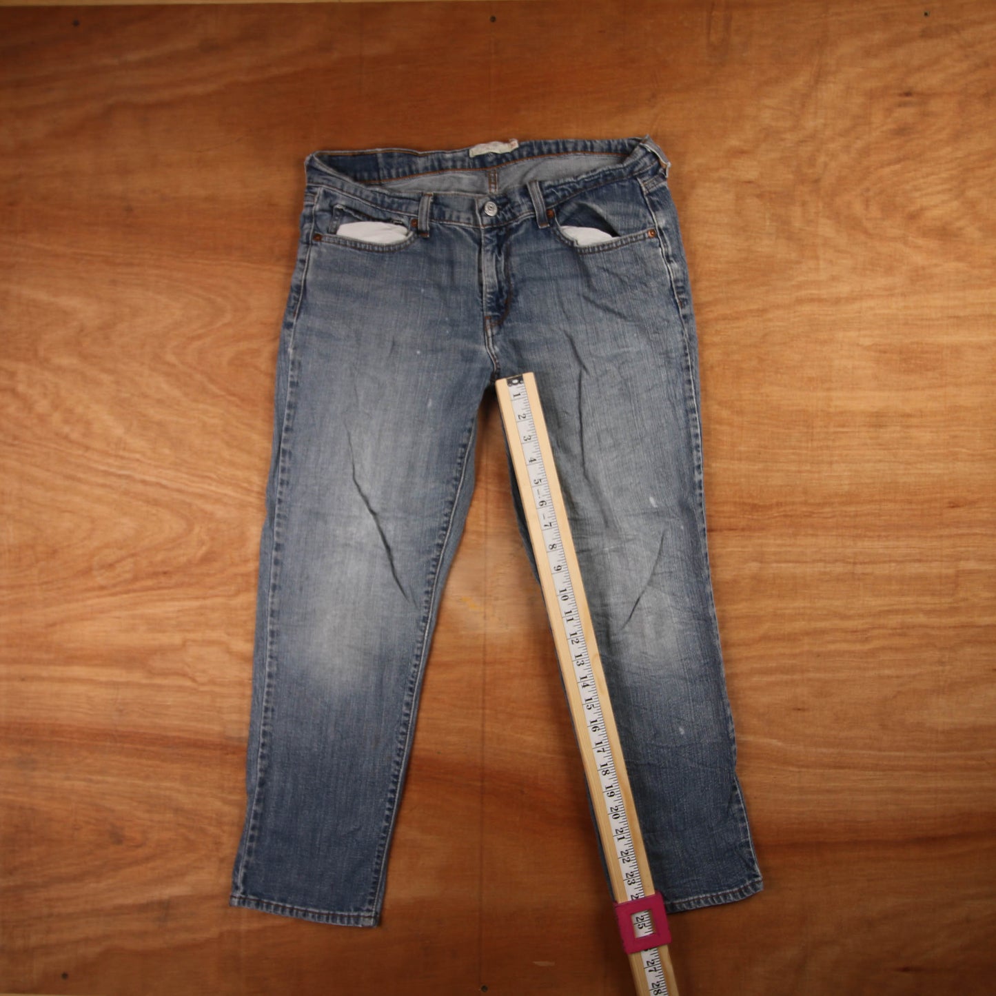 Levi's Red Tab W32 L25 Straight Leg Blue Denim Jeans