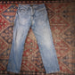 Lee W34 L32 Straight Leg Relaxed Fit Blue Denim Jeans