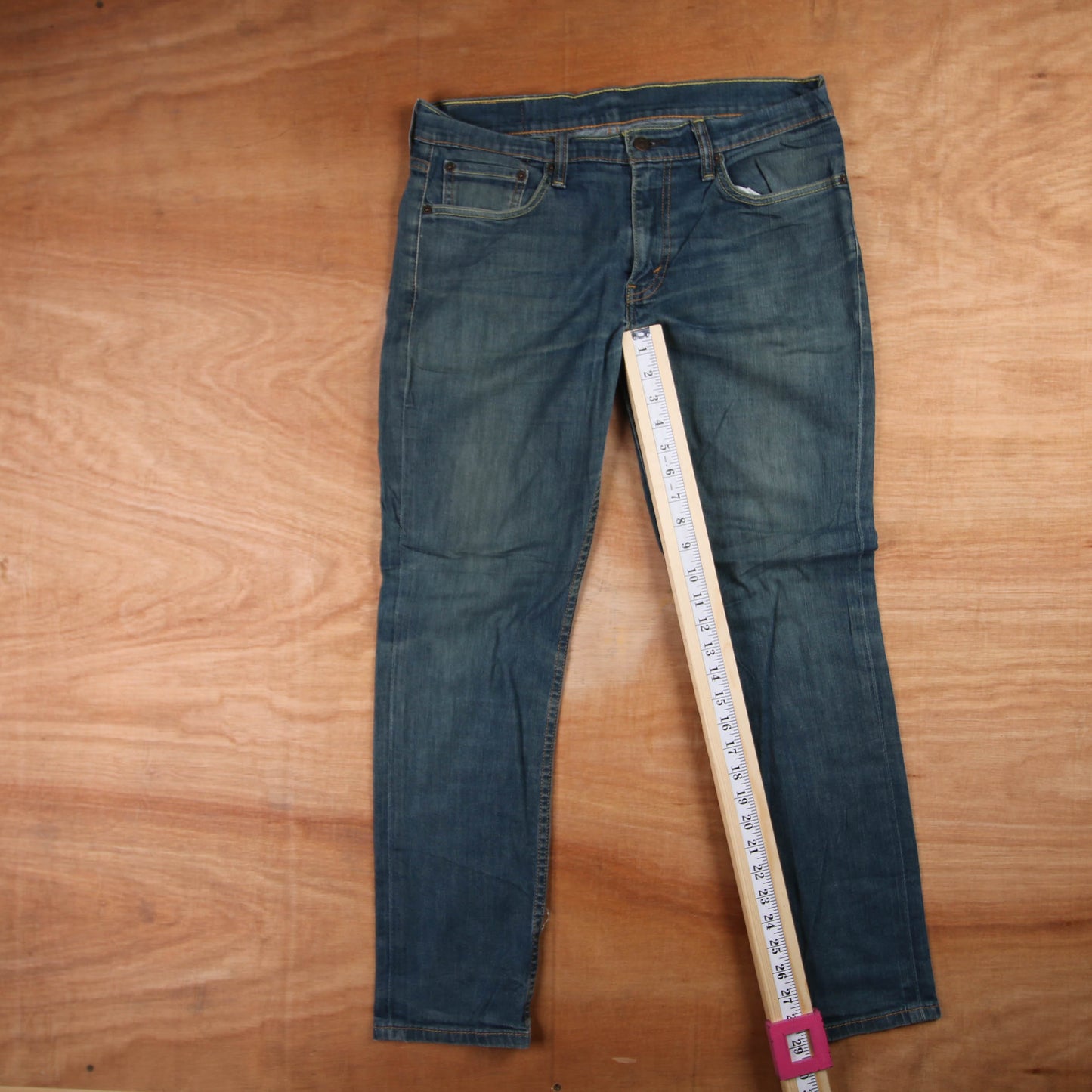 Levi's 511 Red Tab W34 L29 Slim Fit Blue Denim Jeans