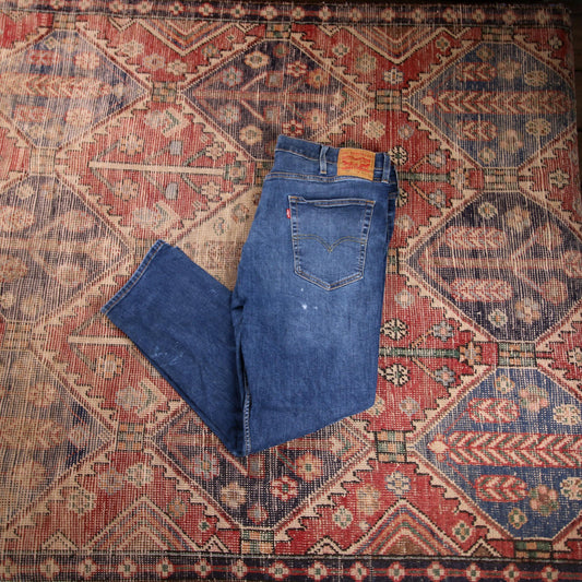 Levi's 502 W40 L28 Tapered Leg Regular Fit Blue Denim Jeans