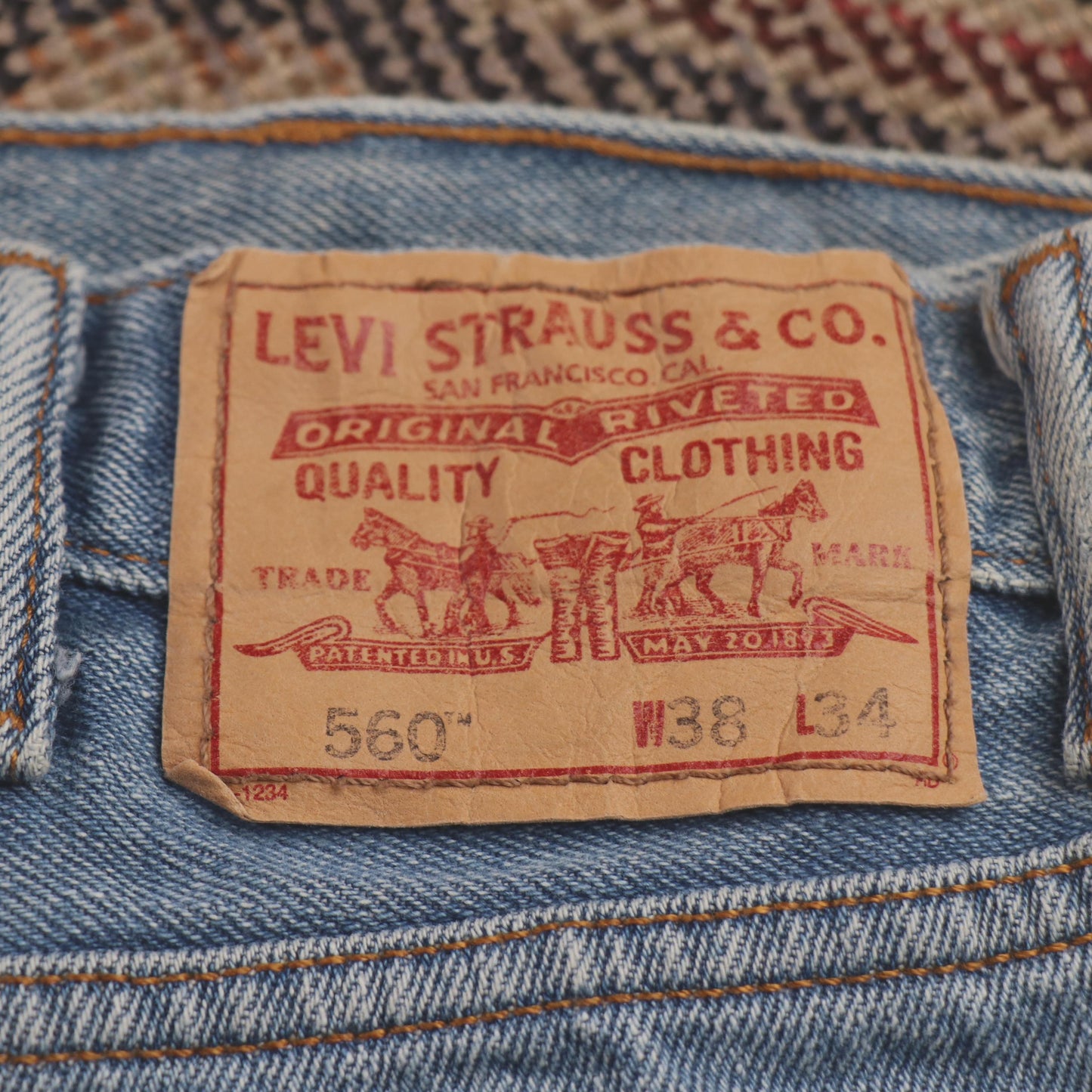 Levi's 560 W40 L32 Comfort Fit Blue Denim Jeans