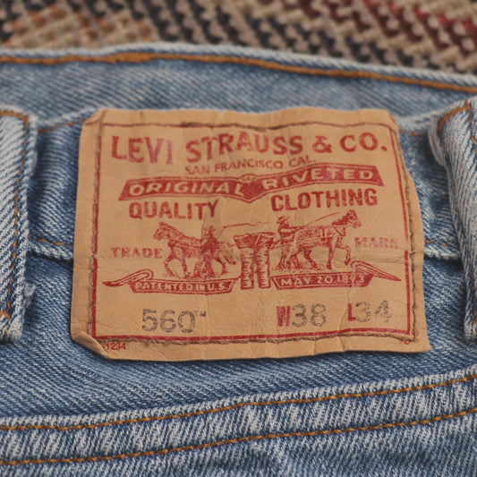 Levi's 560 W40 L32 Comfort Fit Blue Denim Jeans