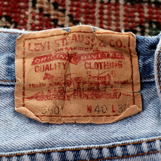 Levi's 500 Red Tab W40 L27 Relaxed/Baggy Blue Denim Jeans