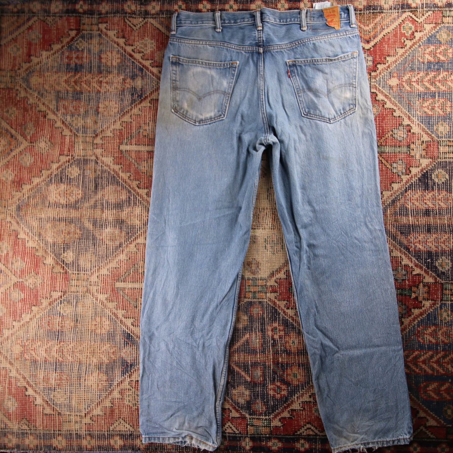 Levi's Red Tab W26 L33 Loose Straight Leg Blue Denim Jeans