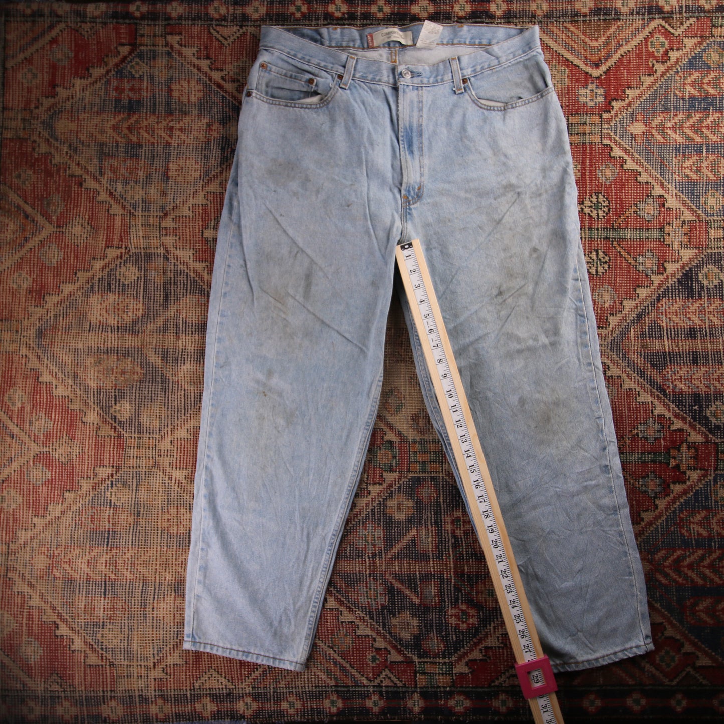 Levi's 501 Orange Tab W36 L28 Original Fit Blue Denim Jeans