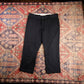 Dickies W34 L24 Straight Leg Slim Fit Black Cotton Blend Trousers