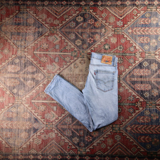 Levi's 511 Red Tab W32 L30 Slim Fit Blue Denim Jeans