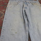 Wrangler W34 L31 Straight Leg Relaxed Fit Blue Denim Jeans
