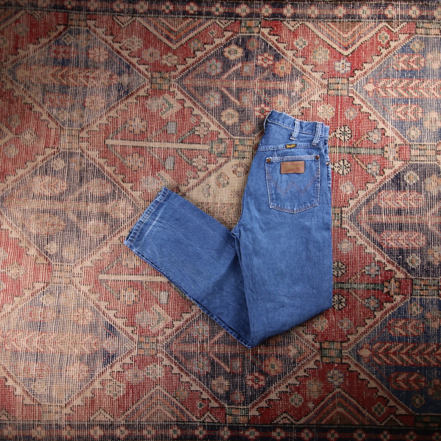 Wrangler W26 L31 Straight Blue Denim Jeans